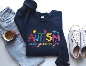 Autism Sweatshirt, Autism Month Crewneck, Teacher Gift, Neurodiversity Support Shirt
