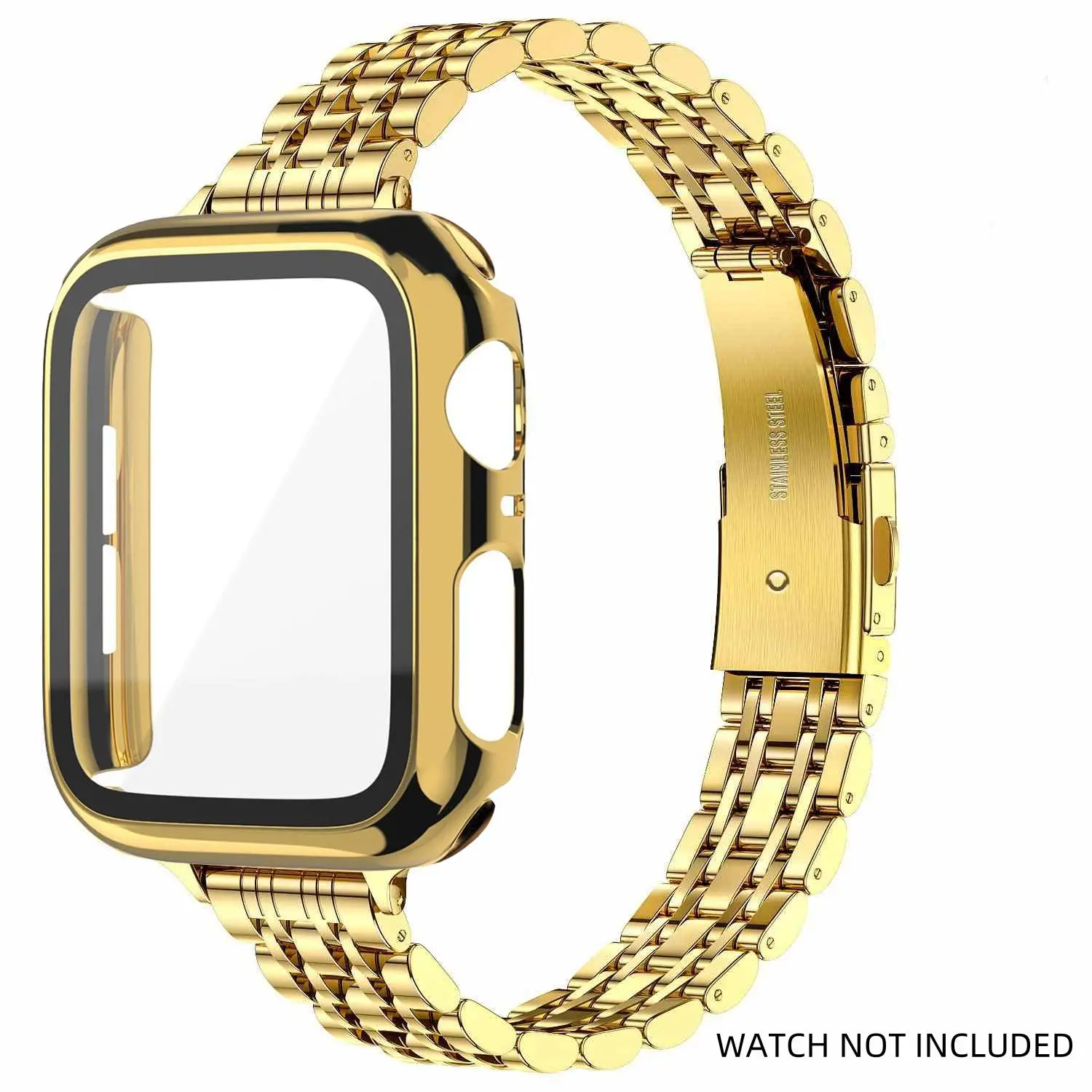 Watch Band & Watch Case Set, Watch Band with Watch Case for Apple Watch, Smart Watch Accessories for Women & Men, Smartwatch Strap, Wearable Tech Accessories