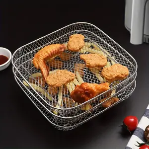 Stainless Steel Deep Fryer Accessories, Stackable Design, Safe Dishwasher Safe, Perfect for Healthy Holiday Baking, Party Gifts & Home Use