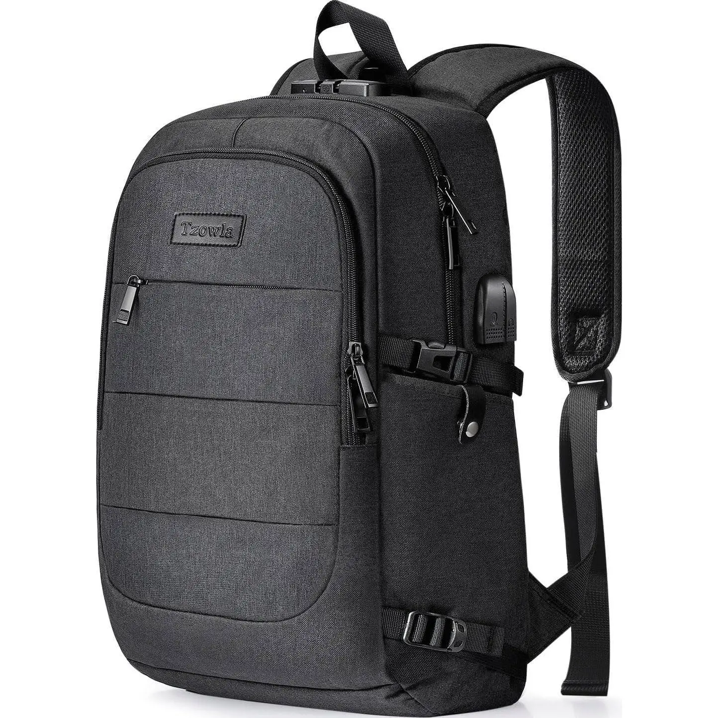 Travel Laptop Backpack Water Resistant Anti-Theft Bag with USB Charging Port and Lock 15.6 Inch Computer Business Backpacks for Women Men Work College Gift,Casual Daypack