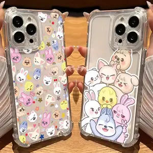 Cartoon S-Strays Phone Case Suitable for iPhone 17 16 15 14 13 12 11 Pro Max Air X XSMAX Plus Anti Fall Transparent Soft Back Cover