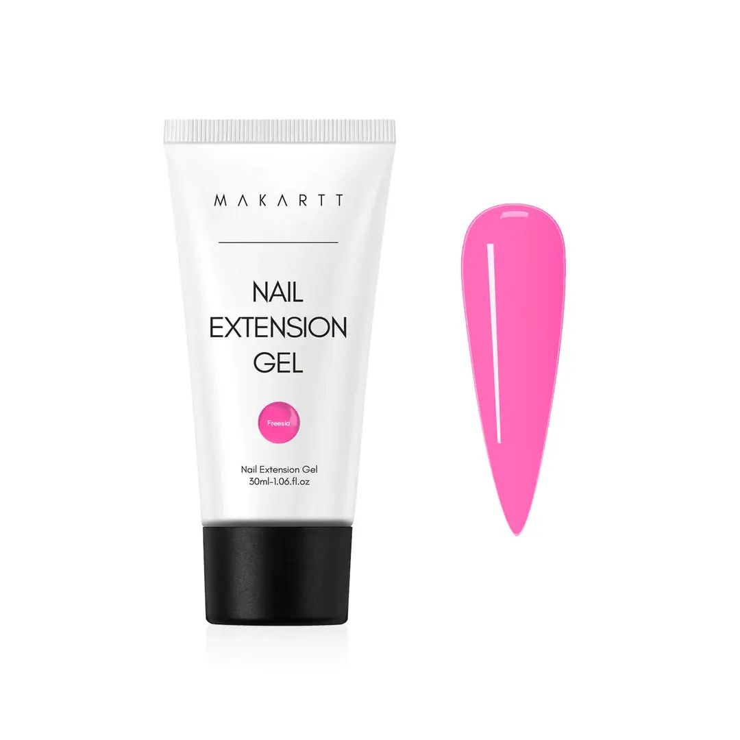 Makartt Solid Freesia Acrylic Extension Gel - 30ml UV Nail Products for Professional & At-Home Manicure, Creative Nail Art (Apply Under Light), Manicure At Home, Gel Nails At Home