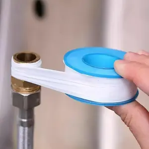3 pcs PTFE Thread Seal Tape for Plumbing – Oil-Free, White and Blue Water Pipe Sealing Band, Ideal for Fitting Connections and Leak Prevention, Manual Application | Userfriendly Tape | Durable Sealing Tape