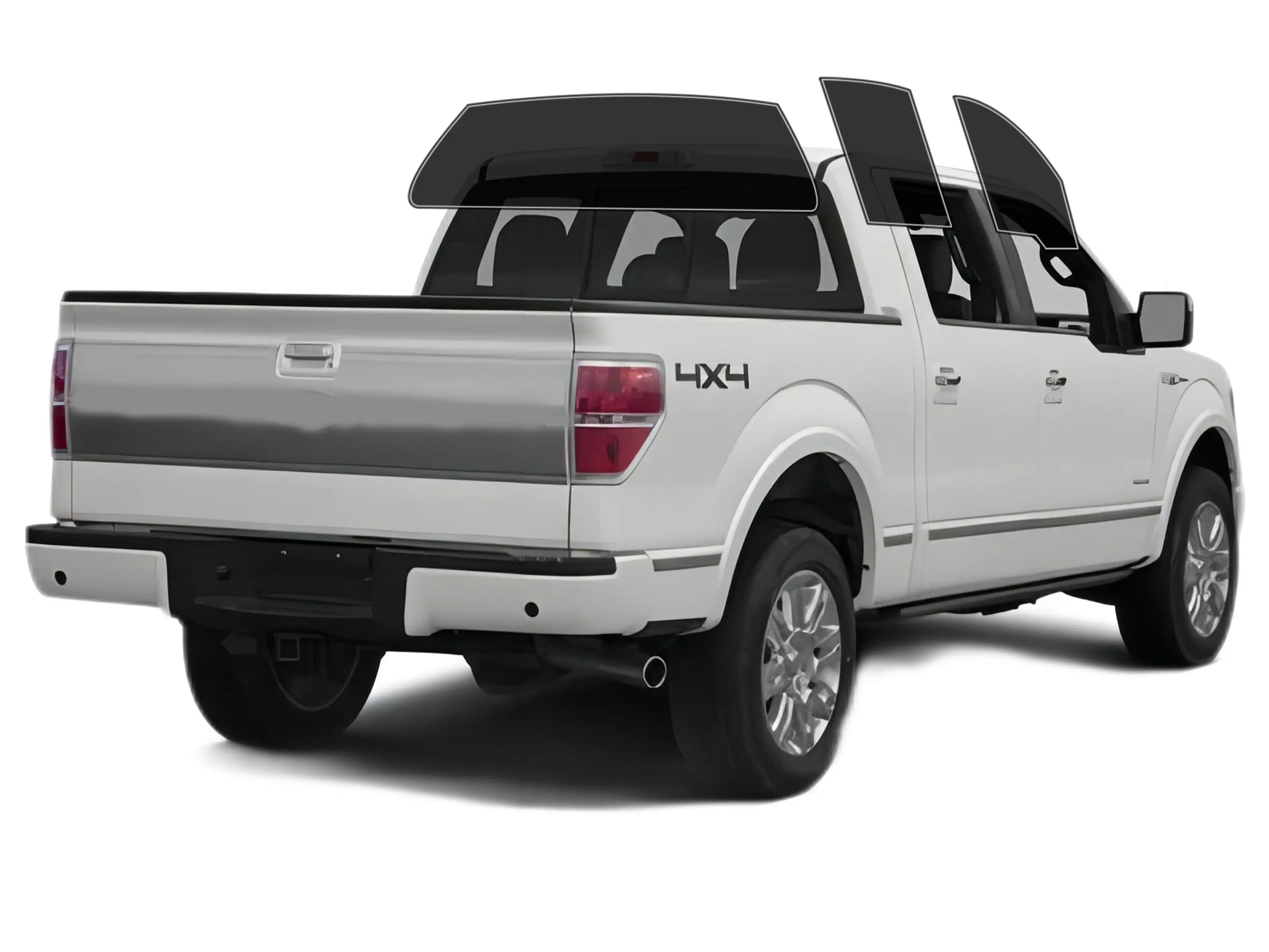 Precut 2Ply  Window Tint Film for Ford F150 Crew Cab 2009-2014 Cars Sun Blocking Protection, Privacy, and Anti-Shatter Glass Film Any Tint Shade Kit
