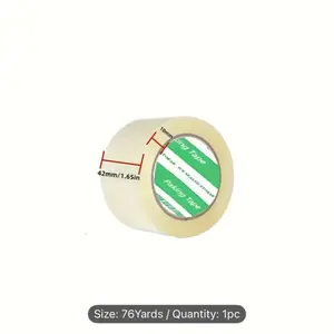 Clear Packing Tape 3 pcs Roll of 76 yrd Versatile for Sealing and Packaging 42mm x 10mm