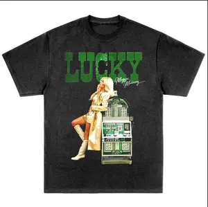 Vintage Lucky Girl Album Shirt, Megan Moroney Graphic Concert Song Tshirt, Unisex Shirt For Women, Womenswear Menswear Shortsleeve Crewneck Comfort