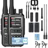Baofeng UV-5R Mini Dual Band VHF/UHF Walkie Talkie Audio Device for Adults - 0-5W Wireless 2-Way Radio, 999CH, Bluetooth, 144-148MHz NOAA Weather, USB-C Fast Charge, 72h Standby Emergency Kit, 15km+ Range, App Sync (2-Pack) for Camping, Hunting