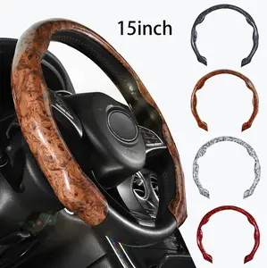 Car Steering Wheel Cover, Non-slip Design Steering Wheel Protector, Universal Car Steering Wheel Cover for 15 Inch, Decor Gadgets, Car Accessories, Men Gifts, Car Essentials, Vehicle, for Racing