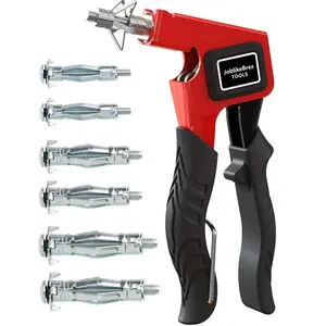 Molly Bolts for Drywall Plaster Walls (0.12"-1.28"), 34 PCS in 3 Sizes, Heavy Duty Hollow Wall Anchors with Setting Tool, Perfect for TVs, Curtain Rods, Mirrors, Towel Racks, Up to 55 lbs