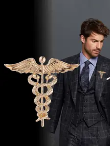 Unisex Snake Wing Brooch Pin, Unique Design Lapel Pin for Men & Women, Stylish Suit Accessory, Perfect Gift Idea, Men Accessories, Durable Metal Pins