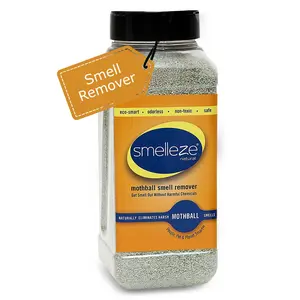 SMELLEZE Natural Mothball Smell Remover Deodorizer: 2 lb. Granules Gets Mothball Fumes & Odor Out