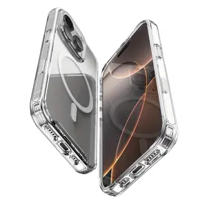 Ultra-thin Shockproof Transparent Phone Case Compatible with iPhone 17 Pro Max, 16 Pro, 15 Plus, 14, 13 Mini, 12, 11 and Air, Durable Protective Cover with Slim Fit Design, Perfect for Daily Use