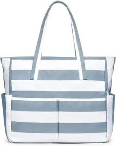 Beach Bags for Women Large Waterproof Sandproof Beach Tote Swim Pool Bag with Zipper for Travel Vacation Essentials