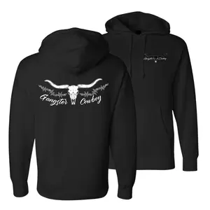 Barbedwire Hoodie By Gangster Cowboy