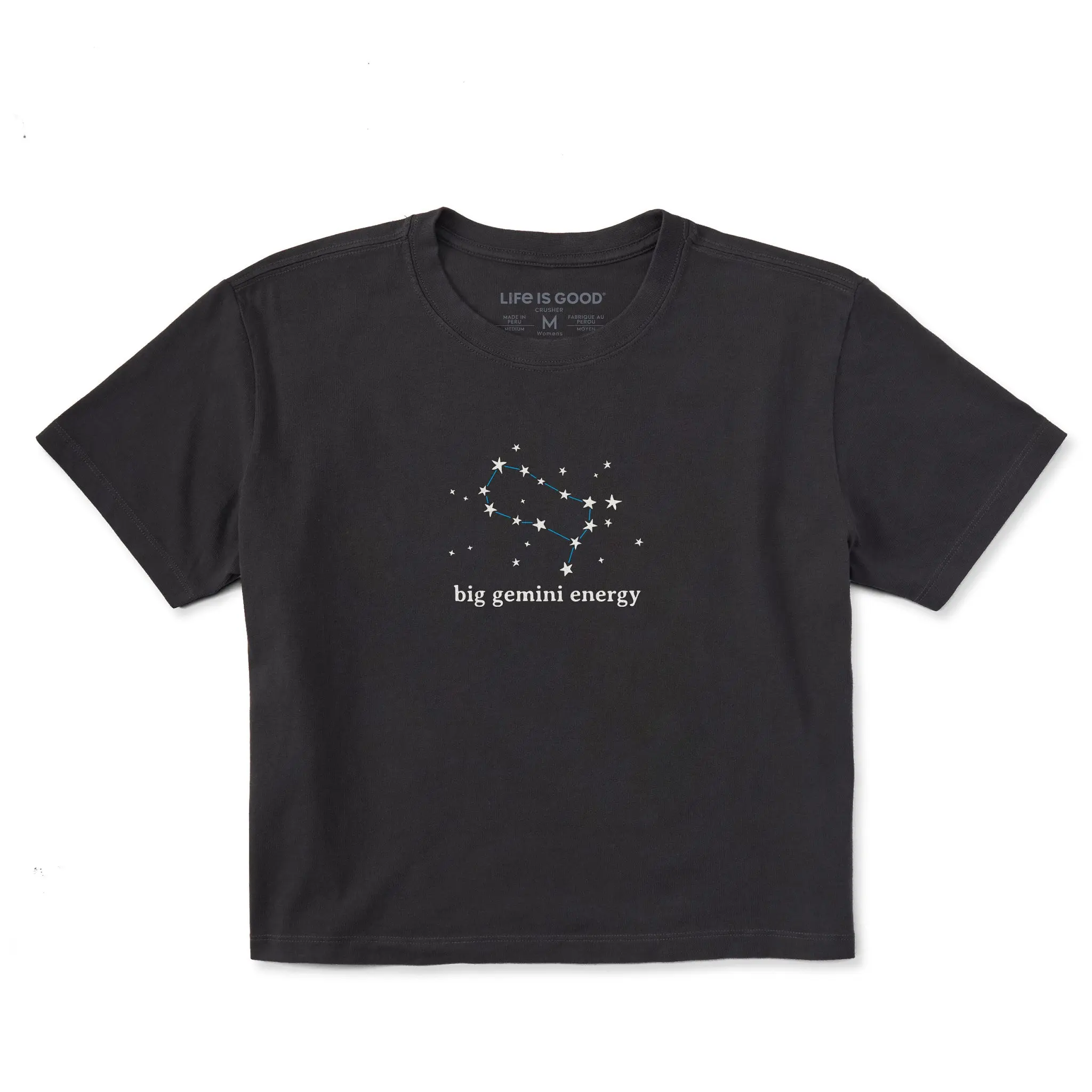 Women's Big Gemini Energy Short Sleeve Crusher Boxy Tee