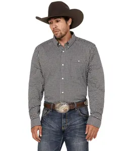 Rank 45 Men's 45&Reg; Stunts Geo Print Long Sleeve Button-Down Western Shirt - Rmsp23w14-Wht