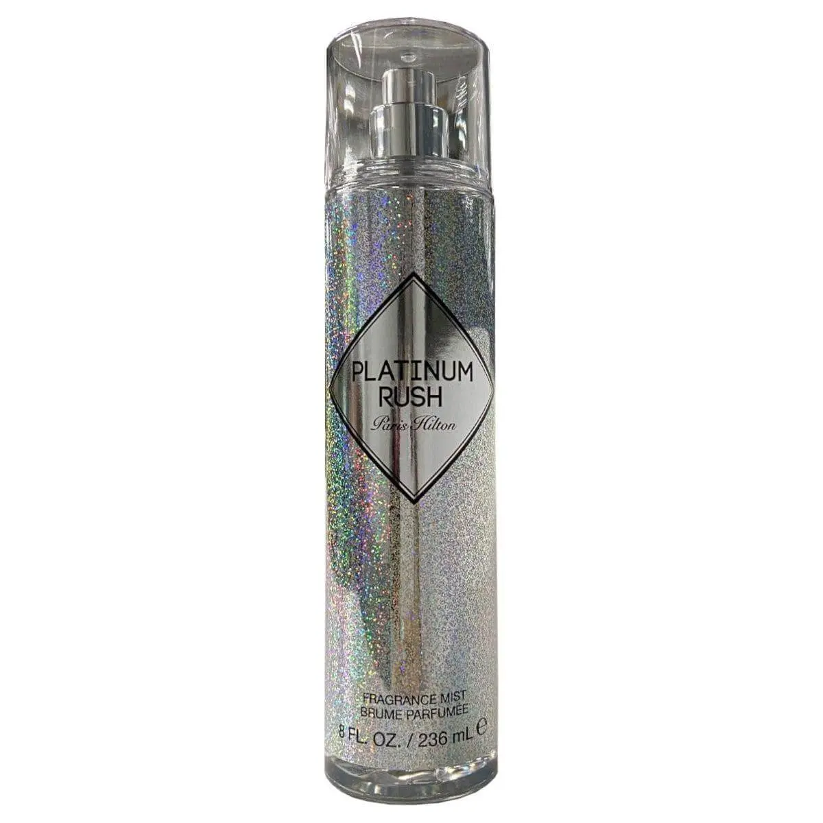Paris Hilton Platinum Rush Dynamic Fragrance Mist for Women, Signature Scent with Lychee & Amber Floral Notes, 8 fl oz Spray Bottle, Fragrance Perfume, Luxury Brand, Women's Fragrance