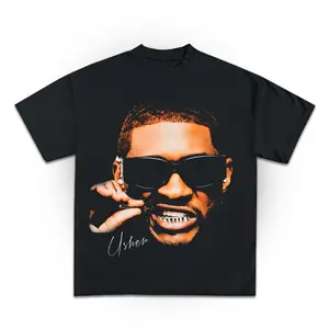 Usher Graphic T-Shirt Top Streetwear Menswear
