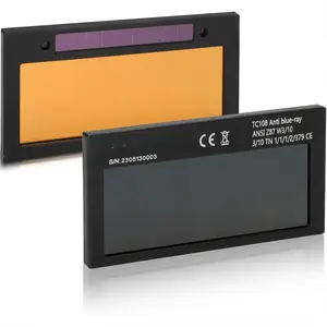 Gold Shade 11 # 2x4 1/4 Gold Welding Lens-Replacement True Color Filter,Gold Auto-Darkening HD Welding Lens,HD Automatic Welding Lens for Pipeliner Welding Hood Parts (Shade11)