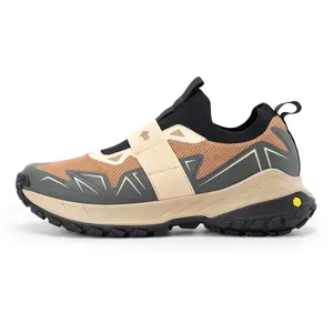 FitVille Men's Extra Wide Slip On Shoes with Arch Support, Comfortable Orthopedic Hiking Sneakers for Travel Camping, Waterproof and Breathable Outdoorfun