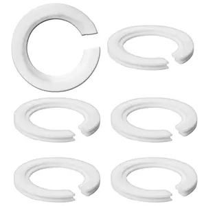 For E14 Lamp Shade Adapter Ring, 6 Pack Screw Lamp Shade Reducer Washer, 42mm to 29mm Lampshade Converter Ring Plastic Light Shade Replacement Parts