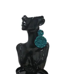 Decalph Zuri Mother and Daughter Raffia Earring