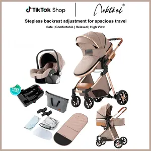 [Weekly Picks] AOBTKEL,Baby stroller,dealsforyoudays,4-in-1 Portable & Foldable Youngsters Stroller with Sun,High & Quality & Lightweight Travel Stroller For Babies Outdoorfun,Adjustable Stroller And Accessories Combo Set, One Click Folding.
