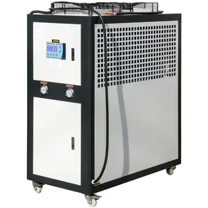fathersdaygift VEVOR Water Chiller 6Ton Capacity, Industrial Chiller 6Hp, Air-Cooled Water Chiller, Finned Condenser, with Micro-Computer Control, Stainless Steel Water Tank Chiller Machine for Cooling Water