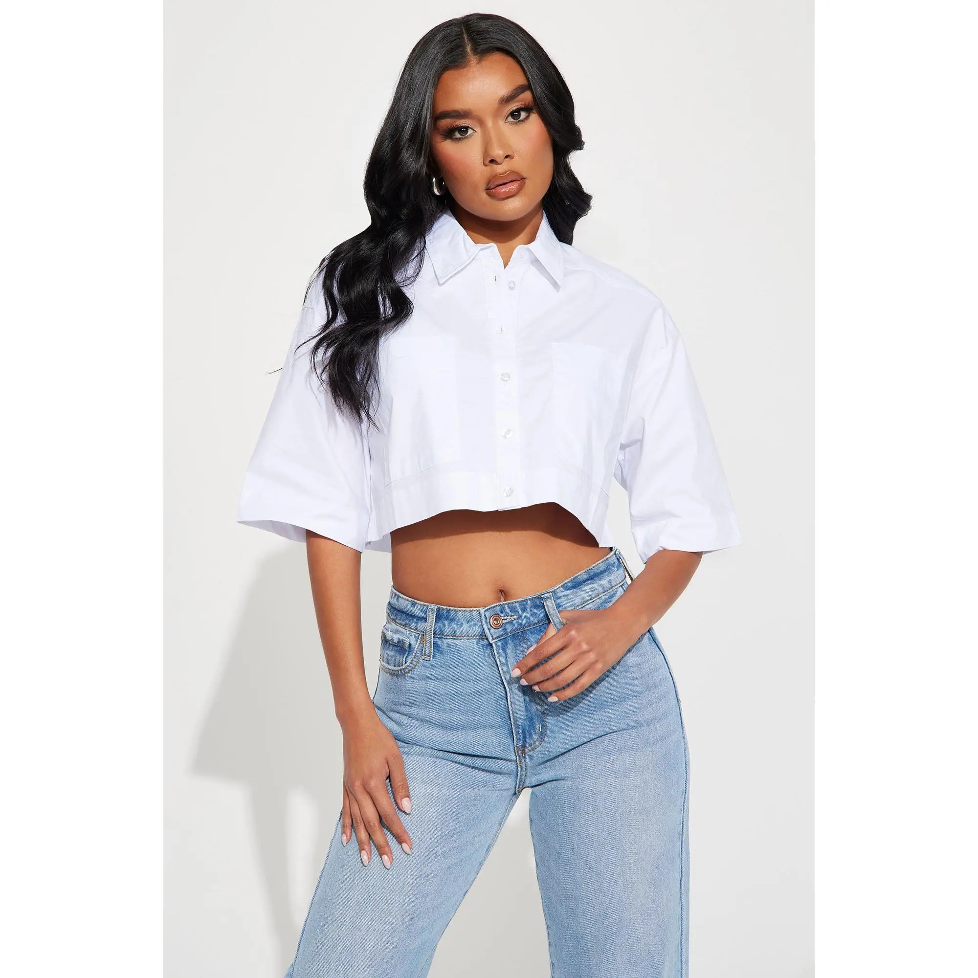 Busy Weekends Poplin Shirt - White Busy Weekends Poplin Shirt - White