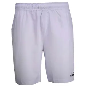 diadora Mens Core Bermuda Shorts Tennis Casual Bottoms Casual Drawstring - White