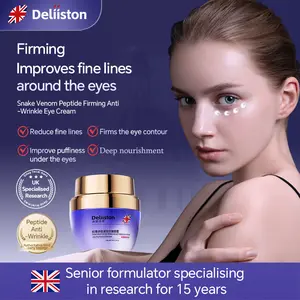 【Deliiston】Dark Circle Remover Eye Cream, Daily Anti-Aging Eye Cream, Contains Retinol and Hyaluronic Acid, Firms Skin and Reduces Wrinkles