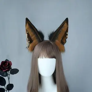 Fox Ear Design Headband, Faux Fur Headband, Animal Ear Headband, Cosplay Costume Accessories, Party Dress Up Accessories, Party Supplies