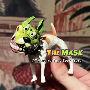 7CM The Mask Dog Statue Desktop Decorations The Mask Collection Movie Character Trendy Figure Model Toy Kawaii Kids Gift