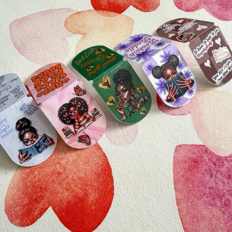 Reading Cuties Magnetic Bookmarks - Book Lover Gifts, double sided bookmarks