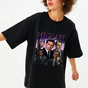 Personalize Retro Michael Scott T-Shirt, Limited Michael Scott Vintage T-Shirt, Michael Scott Gift For Women and Man Unisex T-Shirt