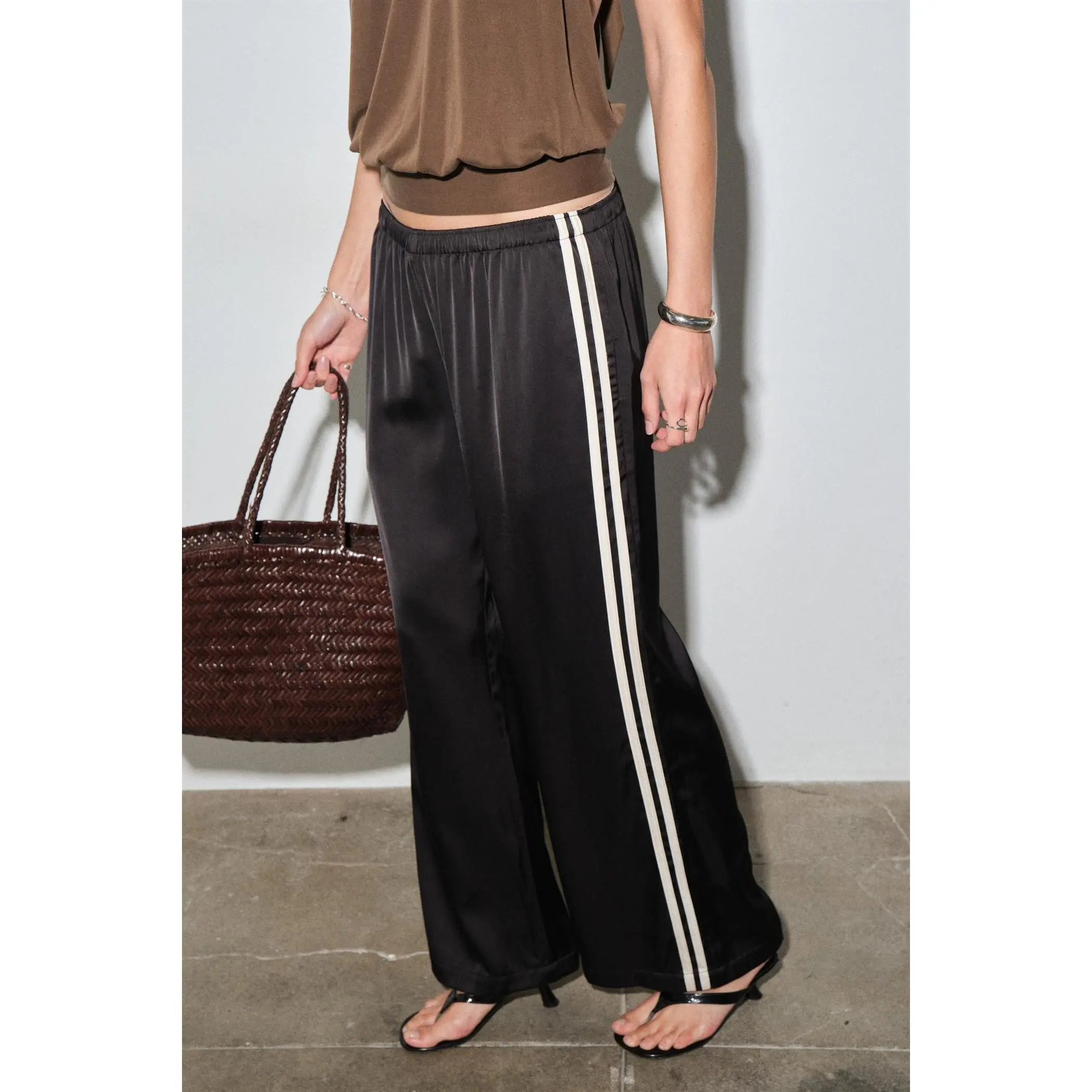 Loucia Fiona Satin Track Pants
