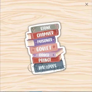 Harry potter books vinyl sticker, bookish,bookworm decals,laptop,for water bottle