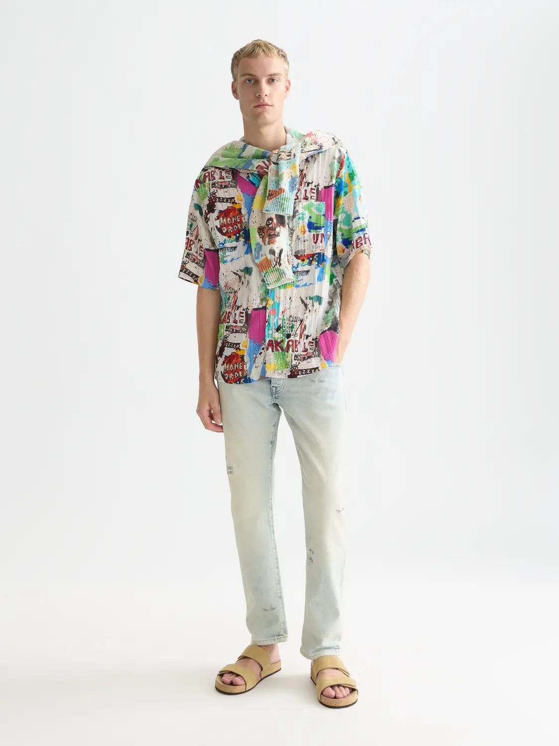 Scotch & Soda x Basquiat Printed Relaxed-Fit Short-Sleeved Shirt