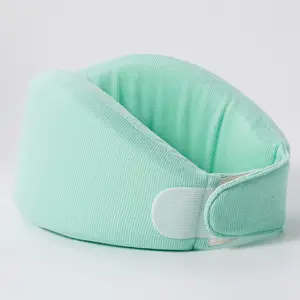 [Reidio] Natural Latex Neck Support Brace Soft Breathable Adjustable Cervical Collar with Extension Belt & Storage Bag Neck Stretcher for Neck Pain Relief & Support Head Down Prevention