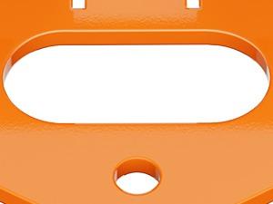 Nilight Zero Turn Lawn Mower Hitch with Bolts Versatile Chain Slot for IKON X, IKON XL, ZT-X, ZT-XL OEM Replacement #71514900 Heavy Duty Steel Orange