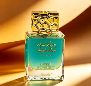 Surrati Royal Musk Eau de Parfum 3.4 FL.OZ 100ML, Luxurious Sweet Powdery Unisex Arabian Fragrance, Rich Creamy Musk Scent with Soft Powdery Undertones, Long Lasting Elegant Perfume for Men Women Daily & Evening Wear