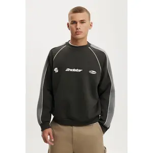 Cotton On Box Fit Graphic Crew Men's Sweater
