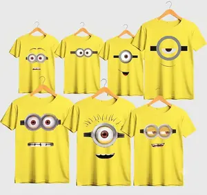 [FREESHIP] Unisex Minions Family Couple T-Shirts, Family T-Shirts, Funny Teams Shirts, Minions T-Shirt, Funny Minions T Shirt, Couple T-Shirt, Casual Cotton Fit, Soft Comfortable Short Sleeve, Unisex & Adult