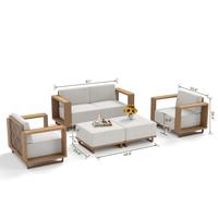 5 Pieces Set with Ottoman