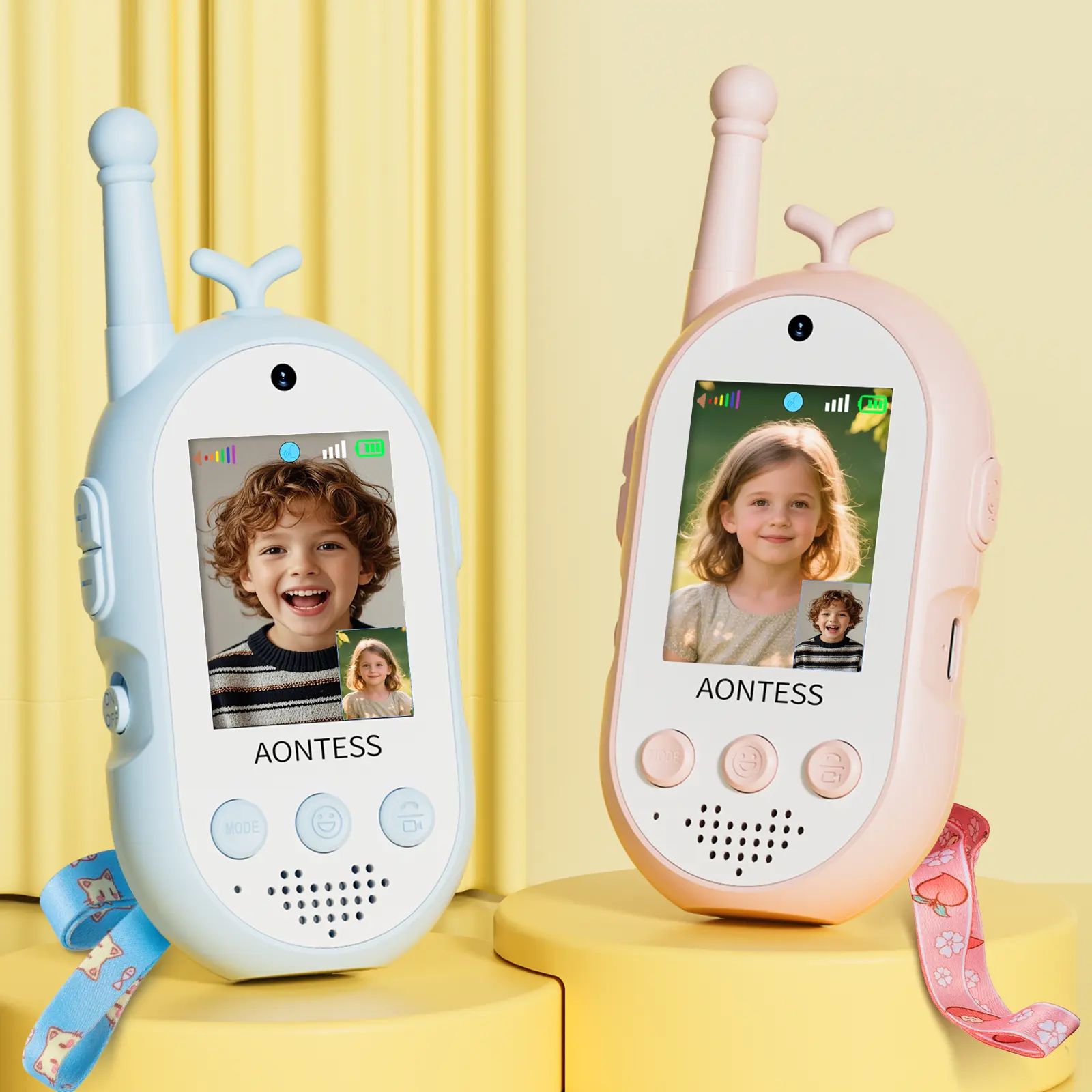 Kids' Walkie-Talkie: Rechargeable Two-Way Radio with Magic Voice
