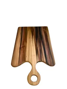 Handmade Stylish Wooden Charcuterie Board 18"x10"x3/4" Butcher Block Made in USA for Chopping and Kitchen Use with Oil Care