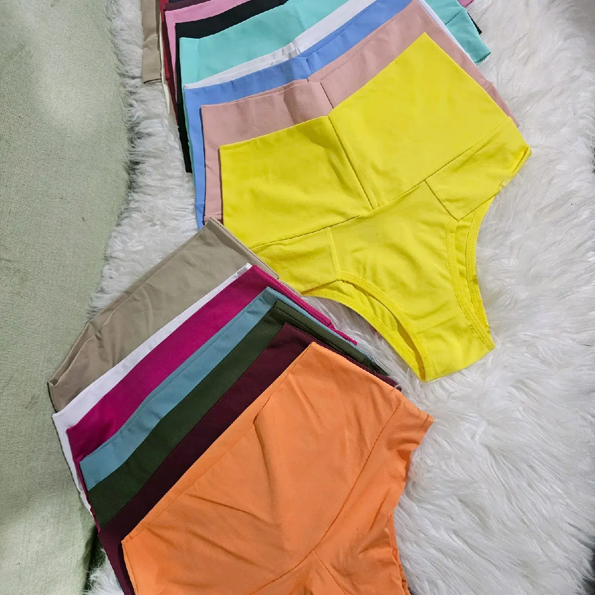 Brazilian Girdle Panties Abuela Y Tanga Thong Bodysuit - Cotton Lycra Material - Fit Comfortable High-Waisted Seamless Womenswear Day Everyday Outfit Stretchy Lingerie