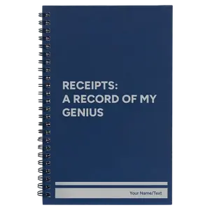 Personalized My Genius Spiral Notebook (small) | Blue