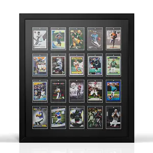 Wooden Sports Card Display Frame - Wall Display & Storage for Football, Basketball, Baseball, Pokemon Cards, Personalized Collector Gift