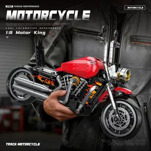 805+ Piece Classic Retro Motorcycle Building Brick Block Set The Perfect Birthday Gift for Boys Motorcycle and Car Display Model Toy Assembly Gift Home Decor The Ideal Gift for Adults
